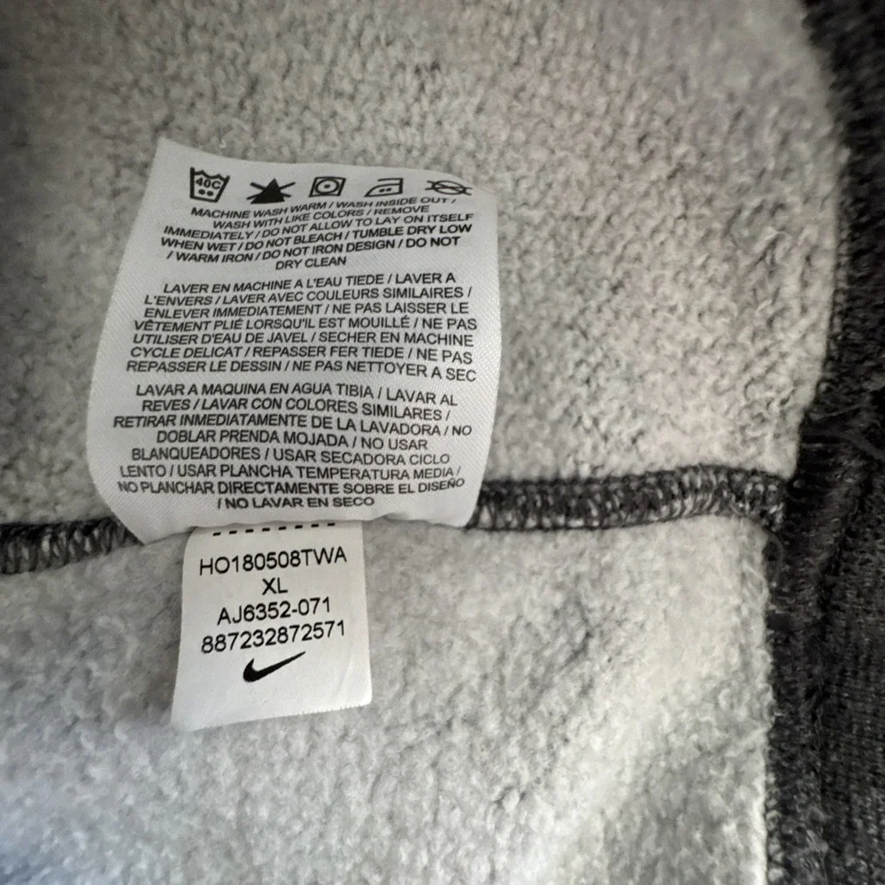 Nike Sportswear Club Fleece Men's Hoodie Dark Gray Logo Size XL Style AJ6352-071